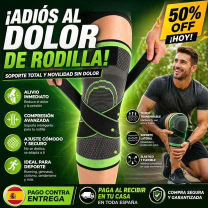 Rodillera Compresiva Ajustable – Máxima Protección y Comodidad para Deporte